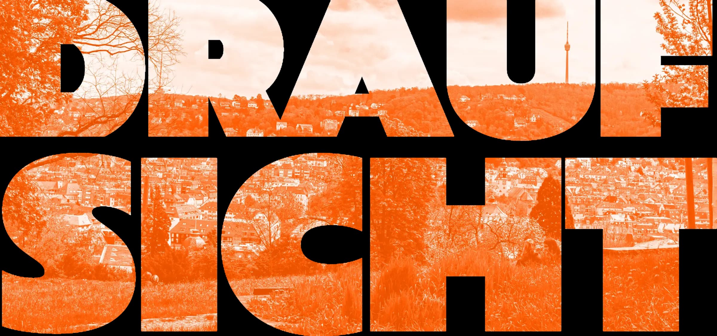 Draufsicht Schriftzug mit graustufen Bild von Karlshöhe