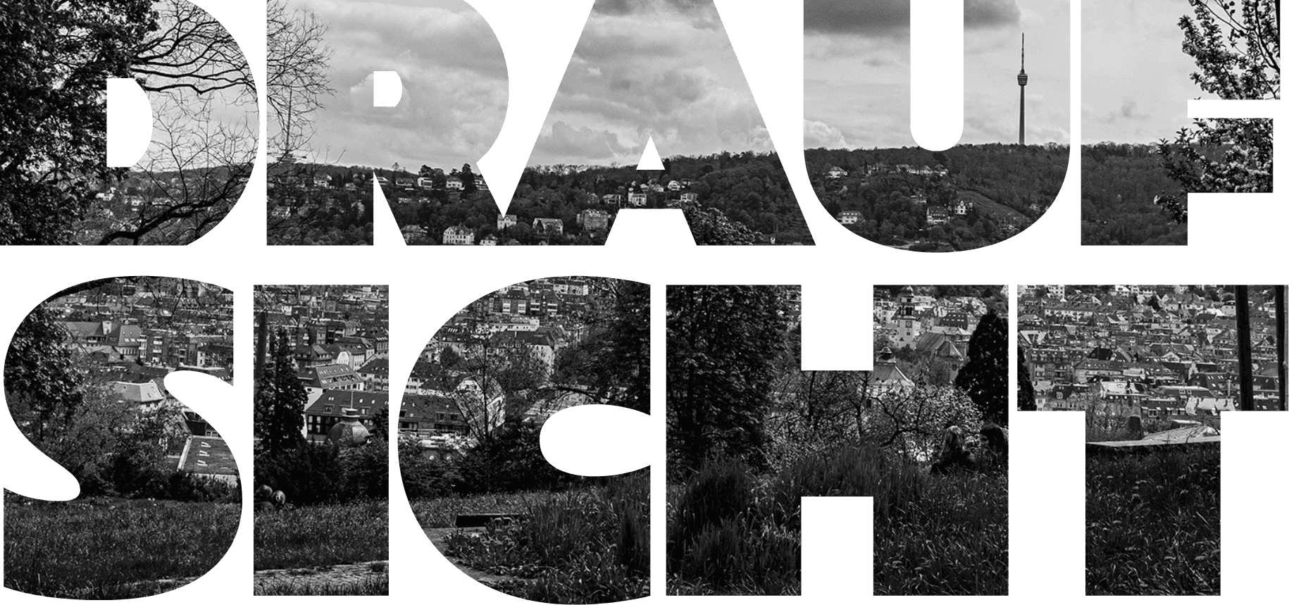 Draufsicht Schriftzug mit graustufen Bild von Karlshöhe